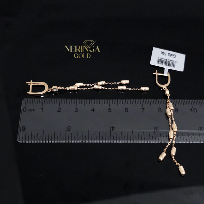 Rose gold english lock earrings #60609 Rose gold english lock earrings #60609