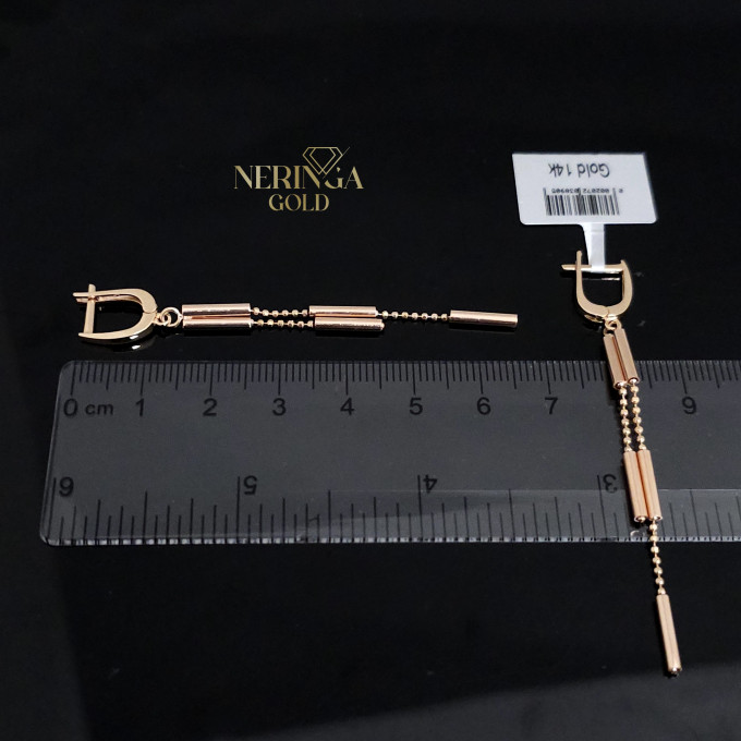 Rose gold english lock earrings #60597 Rose gold english lock earrings #60597