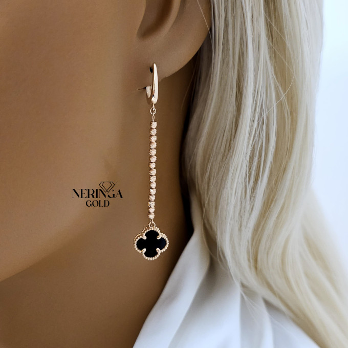 Rose gold english lock earrings #60591 Rose gold english lock earrings #60591
