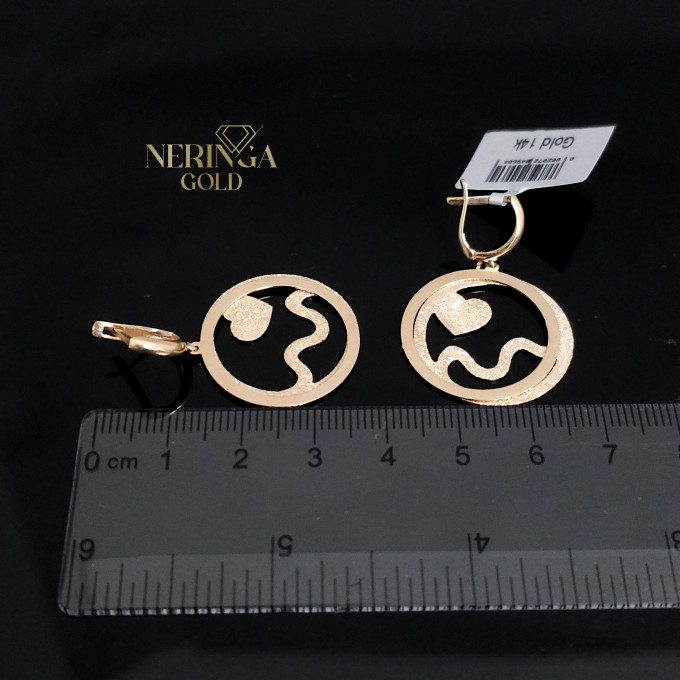 Rose gold english lock earrings #60602 Rose gold english lock earrings #60602