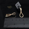 Rose gold english lock earrings #60576