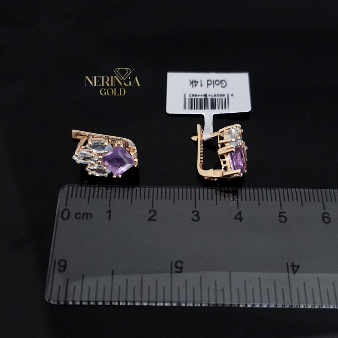 Rose gold english lock earrings #60569 Rose gold english lock earrings #60569