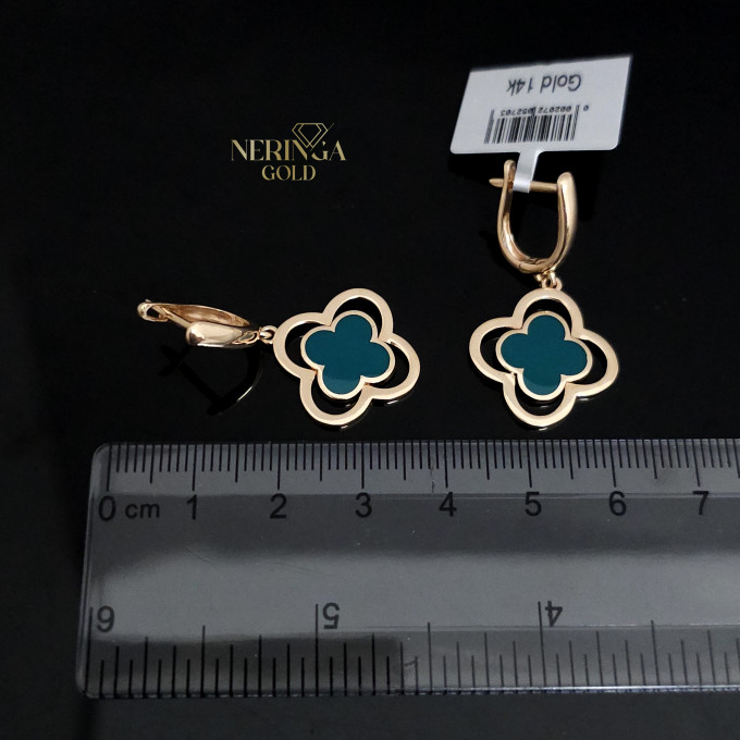 Rose gold english lock earrings #60564 Rose gold english lock earrings #60564