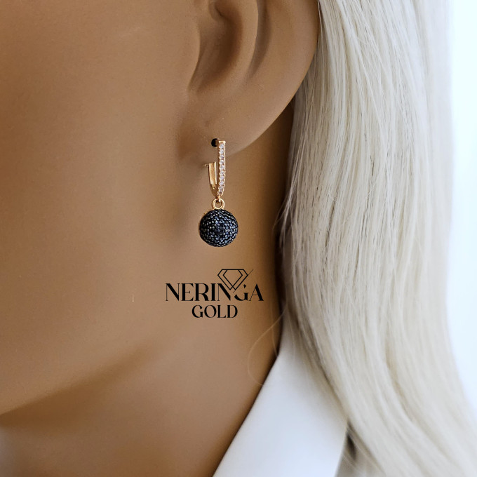 Rose gold english lock earrings #60582 Rose gold english lock earrings #60582