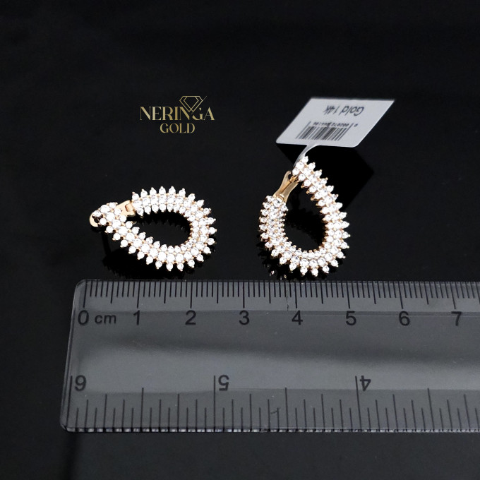 Rose gold english lock earrings #60539 Rose gold english lock earrings #60539