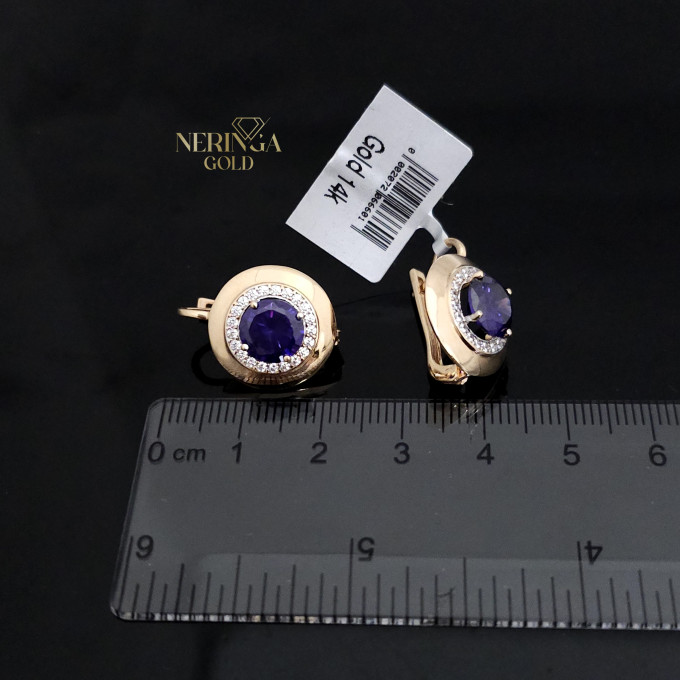 Rose gold english lock earrings #60575 Rose gold english lock earrings #60575