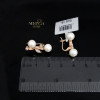 Rose gold english lock earrings #60477