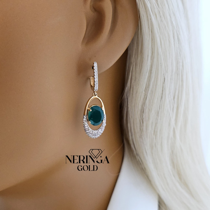 Rose gold english lock earrings #60547 Rose gold english lock earrings #60547
