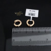 Rose gold hoop earrings #60680