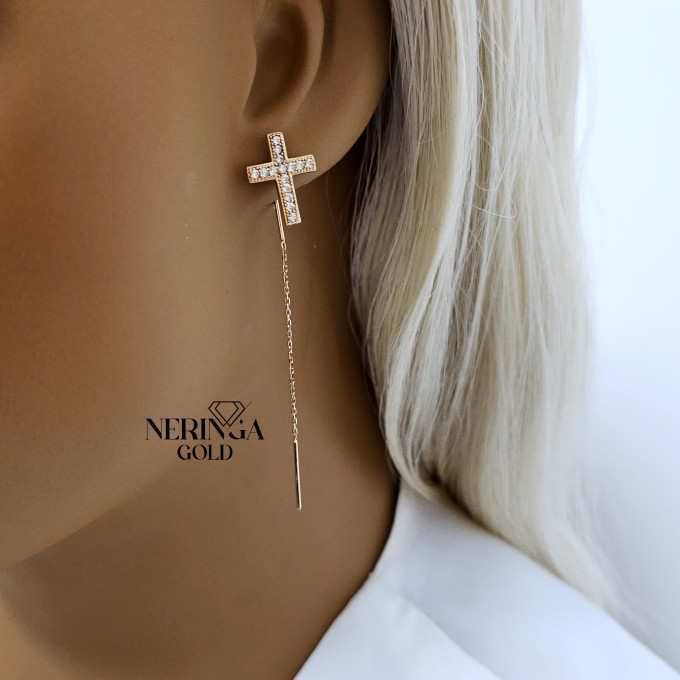 Rose gold earring #60626 Rose gold earring #60626
