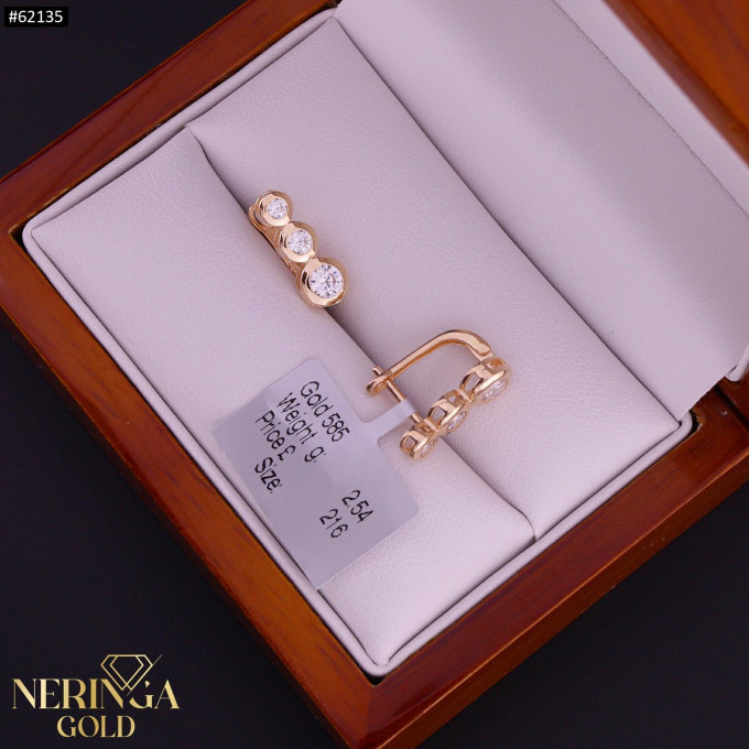 Rose gold english lock earrings #62135 Rose gold english lock earrings #62135