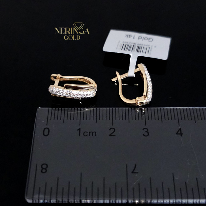 Rose gold english lock earrings #62133 Rose gold english lock earrings #62133