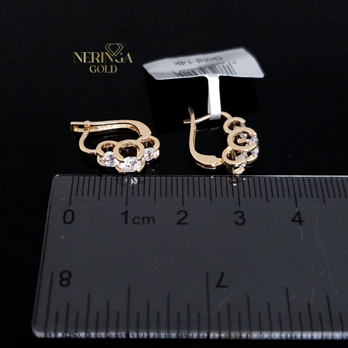 Rose gold english lock earrings #62140 Rose gold english lock earrings #62140