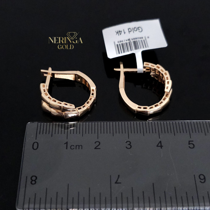 Rose gold english lock earrings #62241 Rose gold english lock earrings #62241
