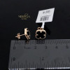 Rose gold stud earrings #62230
