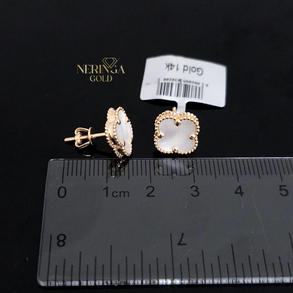 Rose gold stud earrings #62285