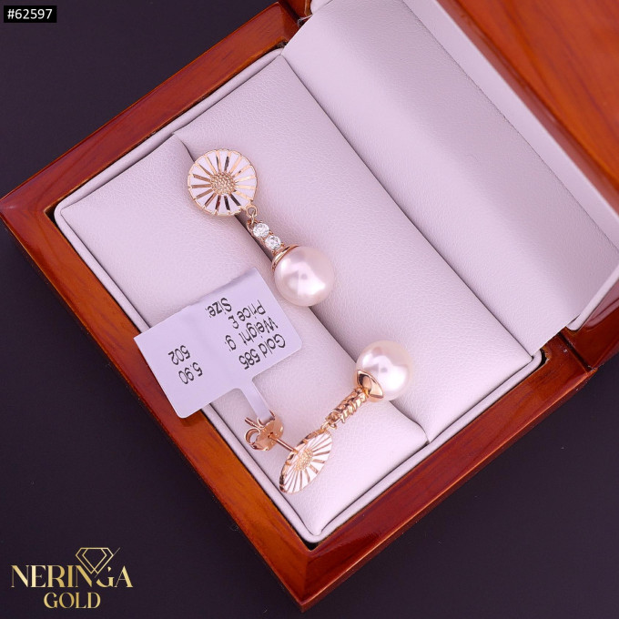 Rose gold earring #62597 Rose gold earring #62597
