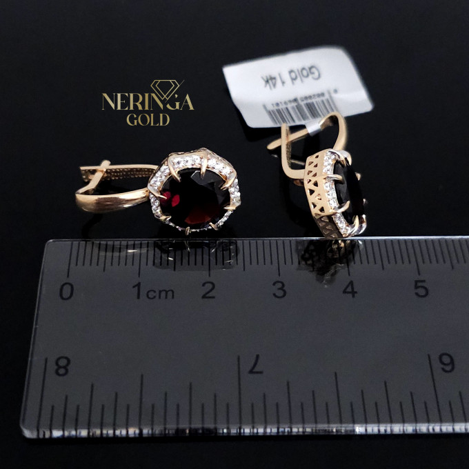 Rose gold english lock earrings #62595 Rose gold english lock earrings #62595
