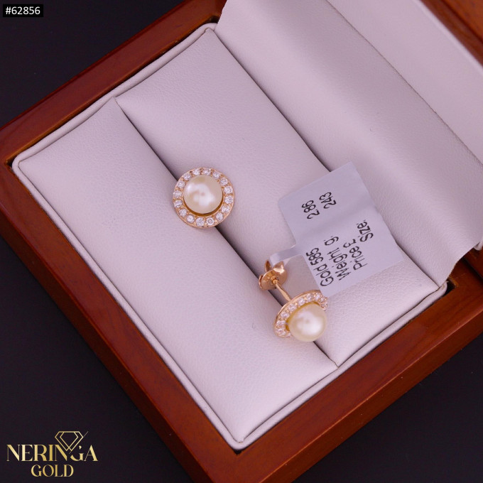 Rose gold stud earrings #62856 Rose gold stud earrings #62856