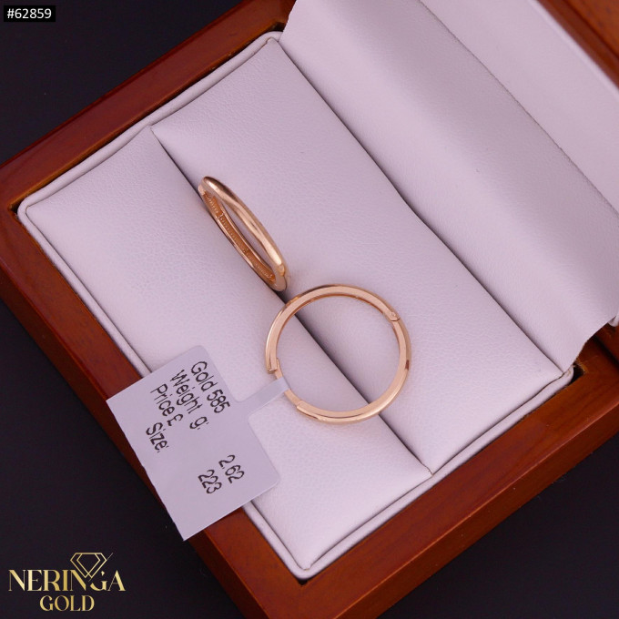 Rose gold hoop earrings #62859 Rose gold hoop earrings #62859