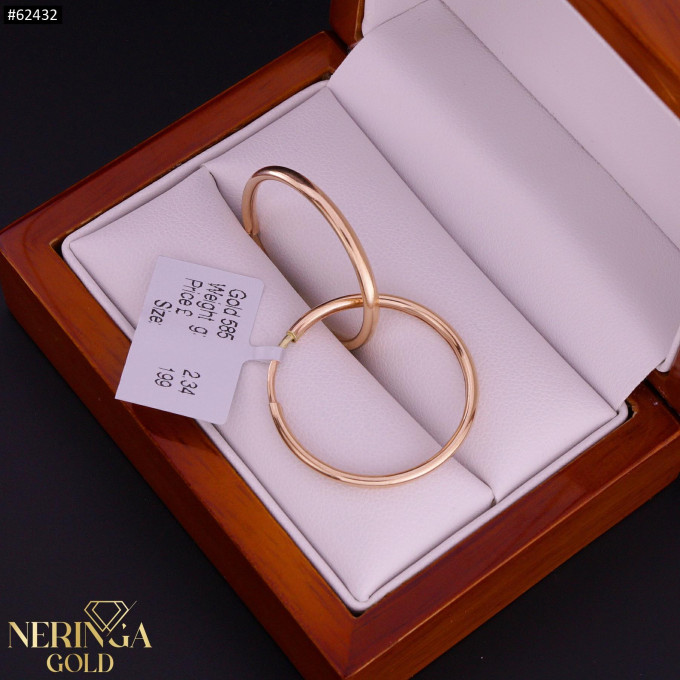Rose gold hoop earrings #62432 Rose gold hoop earrings #62432