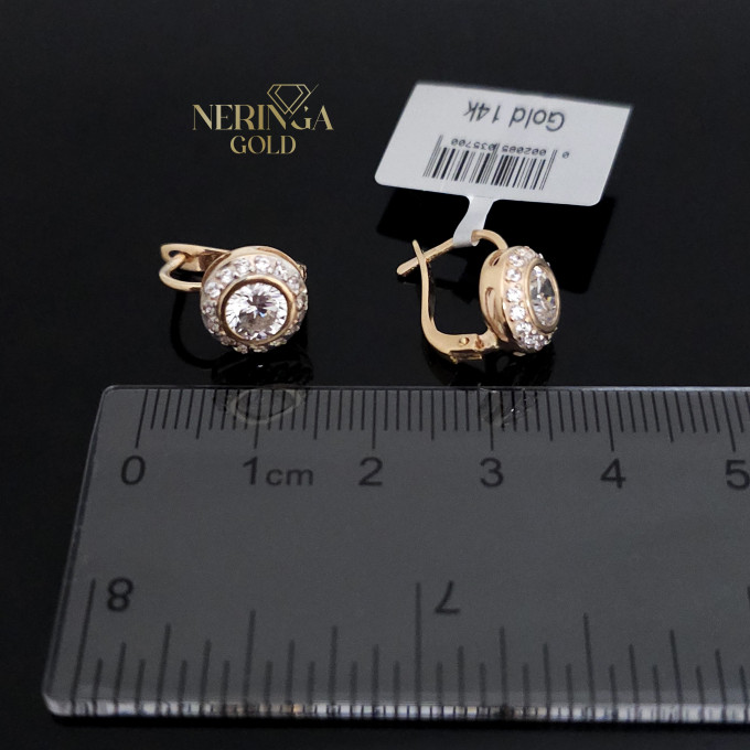 Rose gold english lock earrings #62997 Rose gold english lock earrings #62997