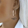 Rose gold hoop earrings #62432 Rose gold hoop earrings #62432