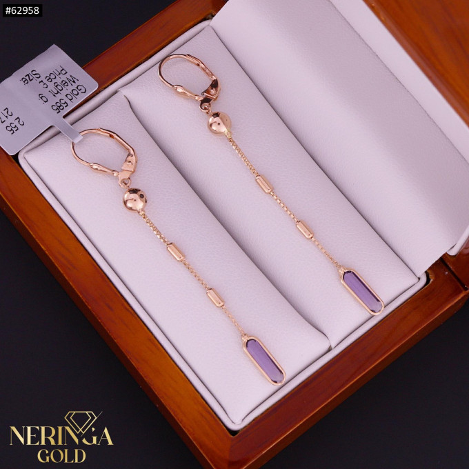 Rose gold earring #62958 Rose gold earring #62958