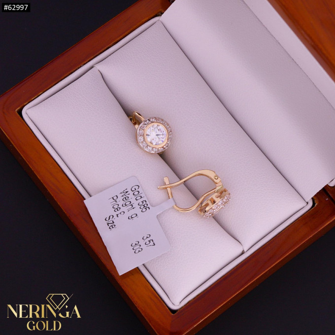 Rose gold english lock earrings #62997 Rose gold english lock earrings #62997