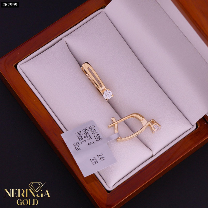 Rose gold english lock earrings #62999 Rose gold english lock earrings #62999
