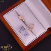 Rose gold children earrings #63096