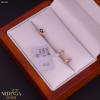 Rose gold stud earrings #63143