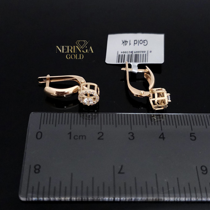 Rose gold english lock earrings #62530 Rose gold english lock earrings #62530