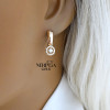 Rose gold english lock earrings #62530 Rose gold english lock earrings #62530