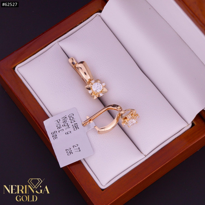 Rose gold english lock earrings #62527 Rose gold english lock earrings #62527
