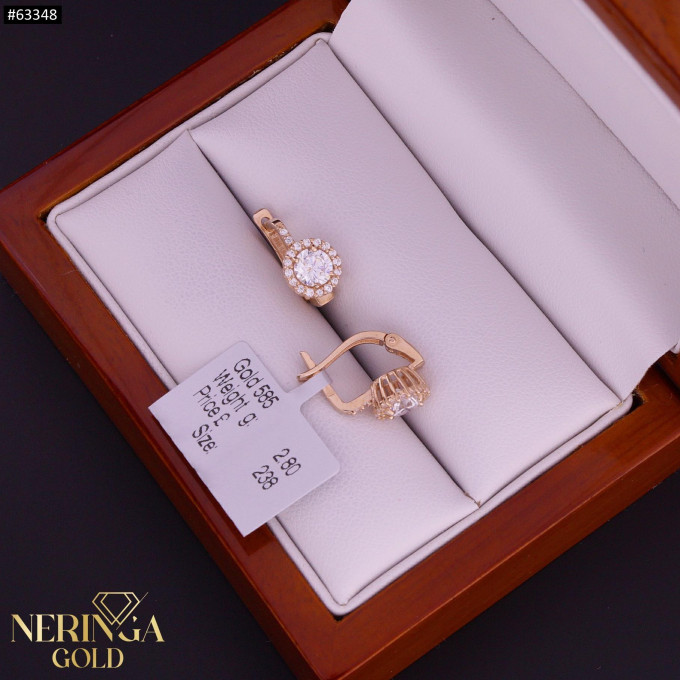 Rose gold english lock earrings #63348 Rose gold english lock earrings #63348