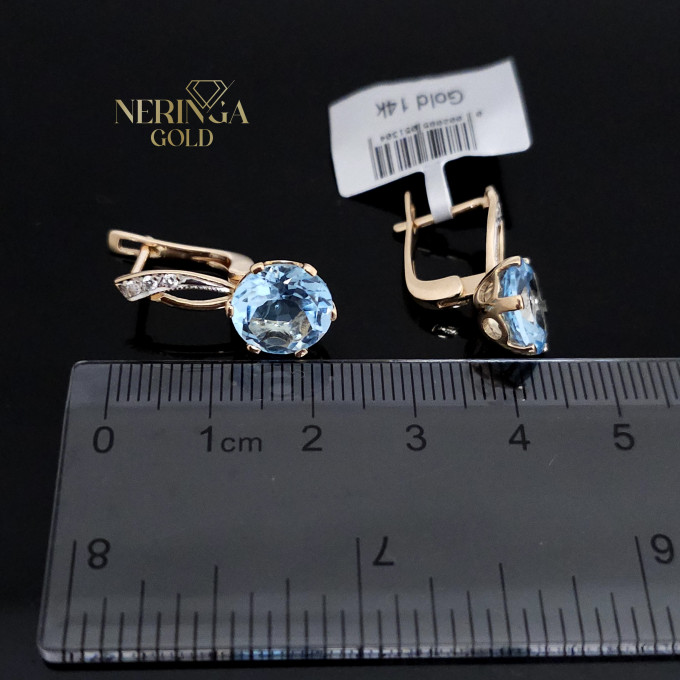 Rose gold english lock earrings #62518 Rose gold english lock earrings #62518