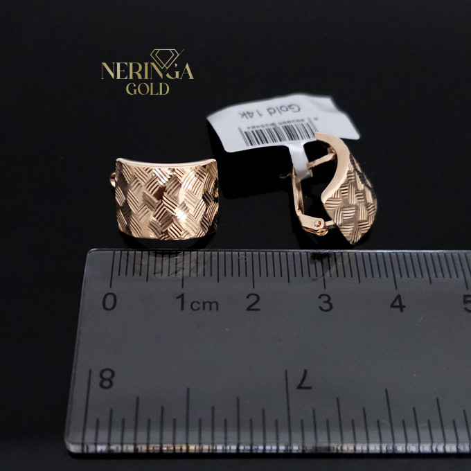 Rose gold english lock earrings #62525 Rose gold english lock earrings #62525