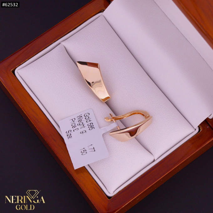 Rose gold english lock earrings #62532 Rose gold english lock earrings #62532