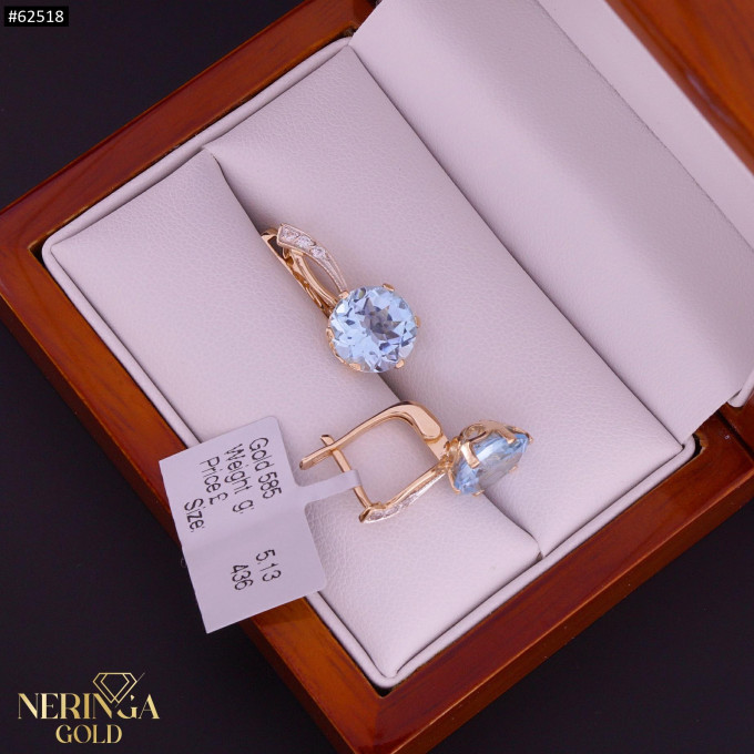 Rose gold english lock earrings #62518 Rose gold english lock earrings #62518