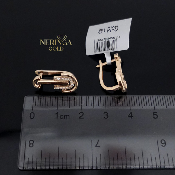 Rose gold english lock earrings #63651 Rose gold english lock earrings #63651
