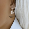 Rose gold english lock earrings #63651 Rose gold english lock earrings #63651
