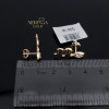 Rose gold stud earrings #63657