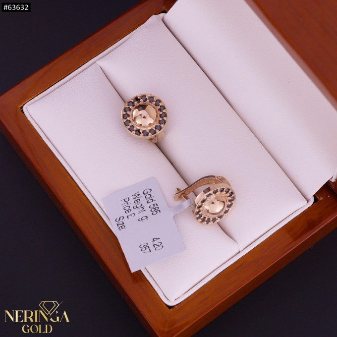 Rose gold english lock earrings #63632 Rose gold english lock earrings #63632