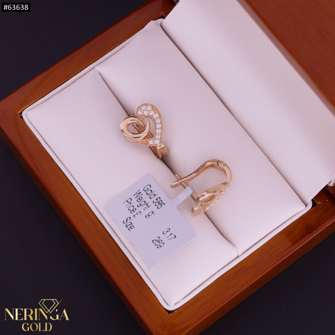 Rose gold english lock earrings #63638 Rose gold english lock earrings #63638