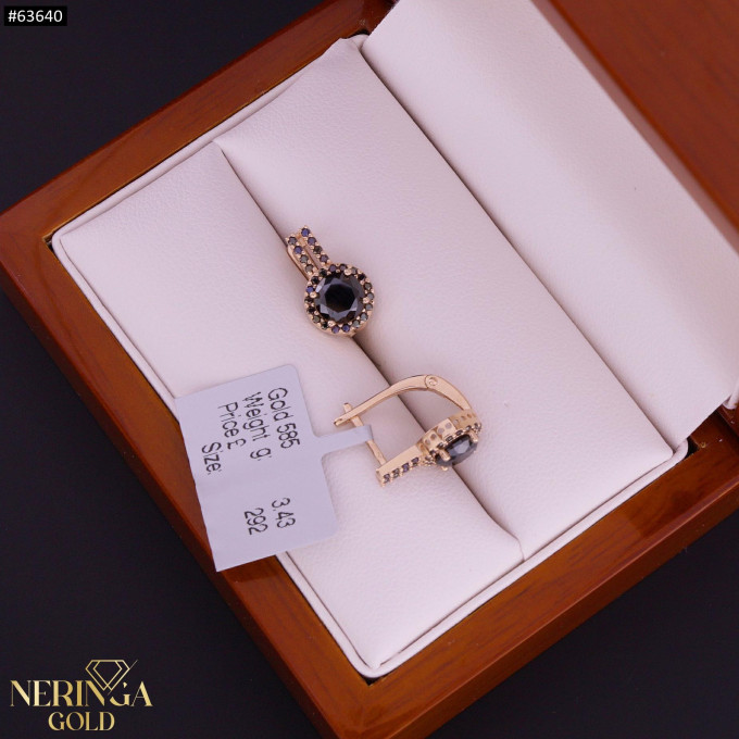 Rose gold english lock earrings #63640 Rose gold english lock earrings #63640