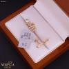 Rose gold stud earrings #63658