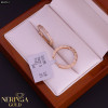 Rose gold hoop earrings #63713