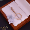 Rose gold hoop earrings #63714