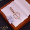 Rose gold hoop earrings #63716